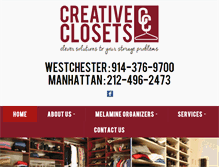 Tablet Screenshot of creativeclosets.info